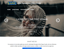 Tablet Screenshot of lionsvisionclinic.org